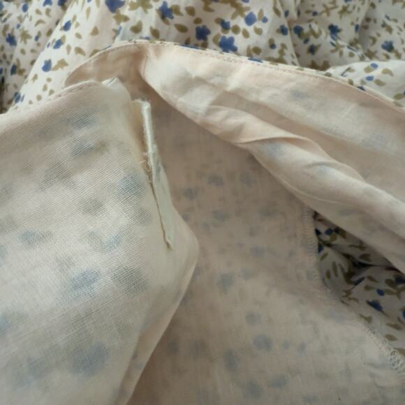 Mirth Krabi Crossover Cotton Silk Blend Dress in Champagne Size XS - Picture 13 of 16